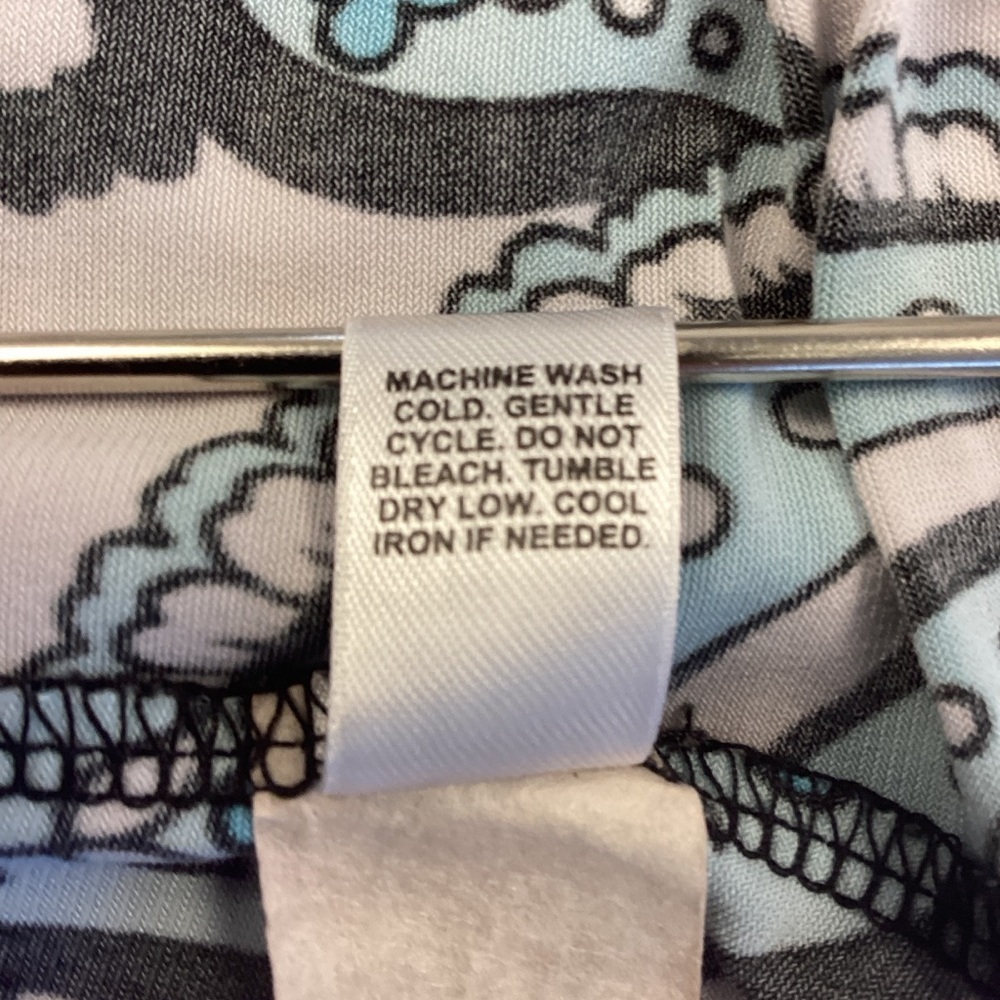 Cato Turquoise and Black Paisley Blouse Sz L - Picture 5 of 10